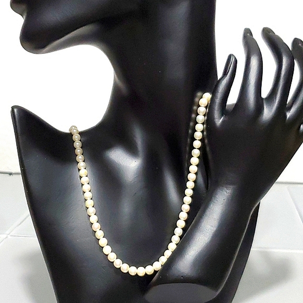 Genuine Culture MINI Pearl Necklace | 14K Solid Yellow